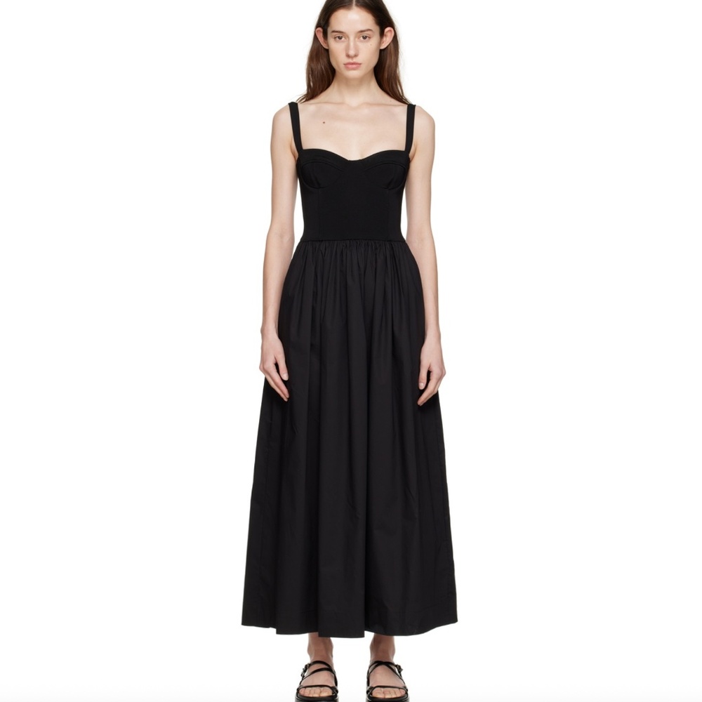 Esse Studios Black Bustier Maxi Dress